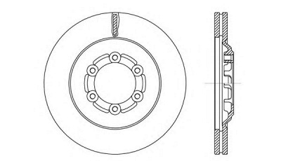 OPEN PARTS bda271120 -  Тормозной диск